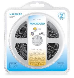 Tira de led luz cálida 5050 5m IP45